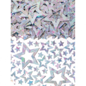 festlig konfetti med stjerner