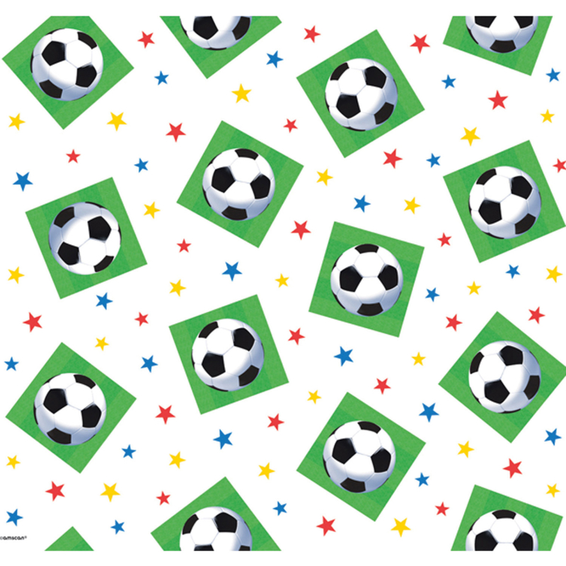 Plastikdug med fodbolde - 1 stk.