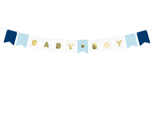 banner guirlande baby boy