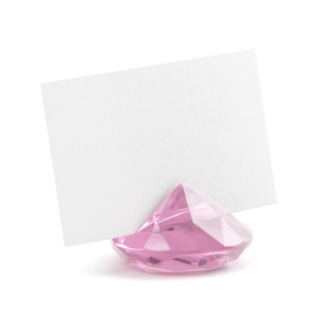 bordkortholder diamant lyserødt