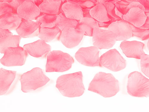 rosenblade bordpynt lyserøde