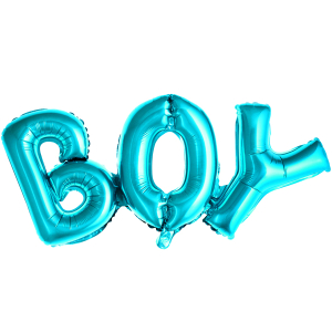 folie ballon boy lyseblå