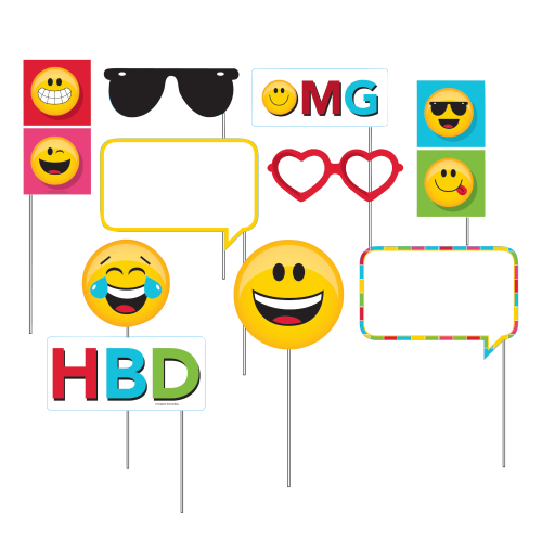 emoji photo booth props