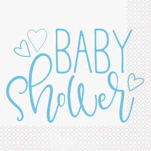 Servietter til babyshower for dreng