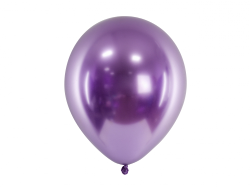 Lille latex ballon med metallic look