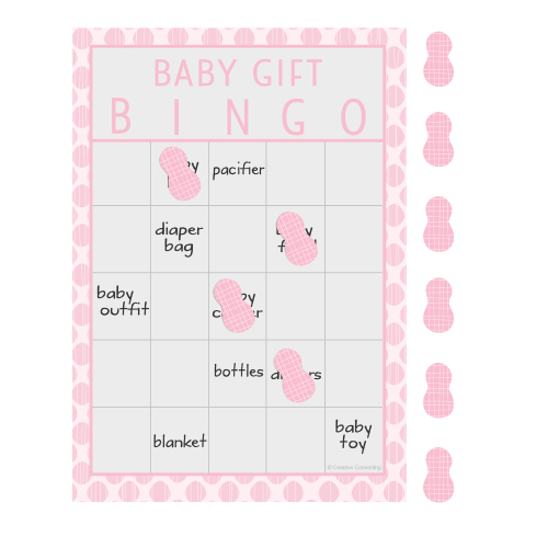 babyshower leg bingo