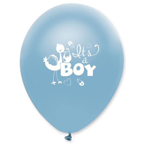 balloner til baby shower barnedåb lyseblå