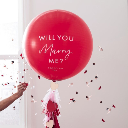 Konfettiballon - Will You Merry Me