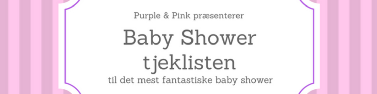 Baby Shower tjekliste