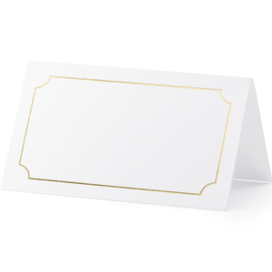 bordkort med guldkant