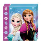 Frost servietter med motiv af Anna & Elsa