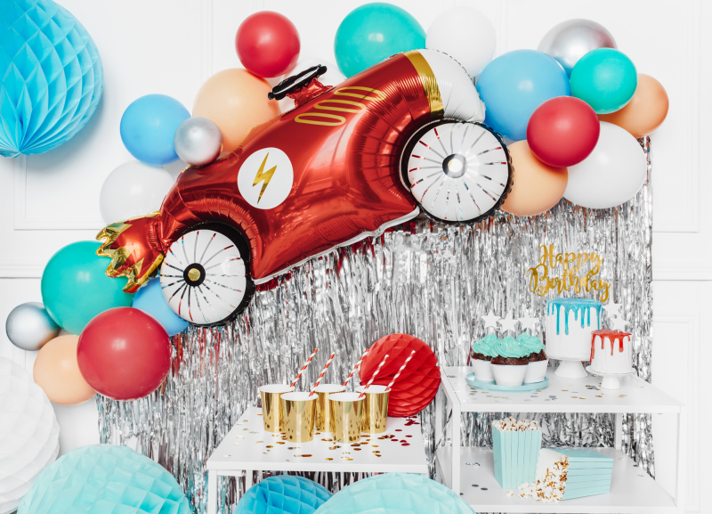 Folieballon bil, megasize, 93 x 48 cm - 1 stk.