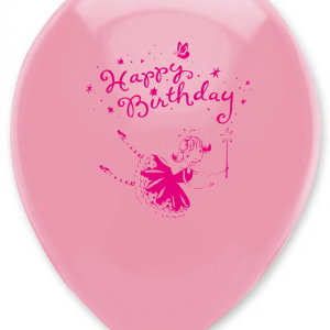 lyserøde balloner til fødselsdag