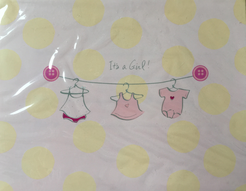 Billede af Announcement kort 'It's a girl', lyserødt - 8 stk.