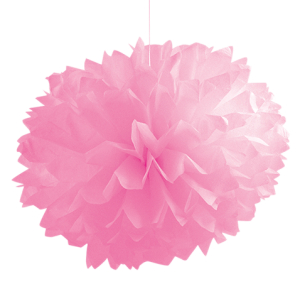 pom pom guirlande pink