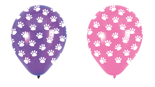 balloner pink og lilla til børnefødselsdag