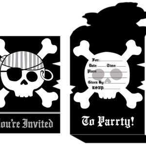 Pirat fødselsdag invitation 