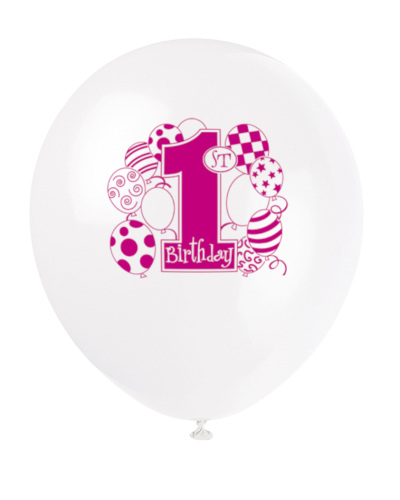ballon med 1 tal til første fødselsdag hivdt