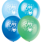 ballonpakke til babyshower og dåb til dreng