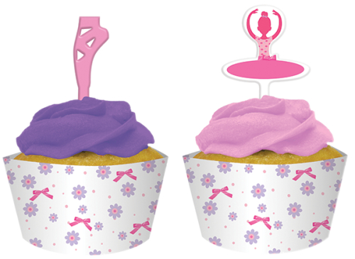 cupcake wrappers inkl. muffins pynt til pigefødseldag