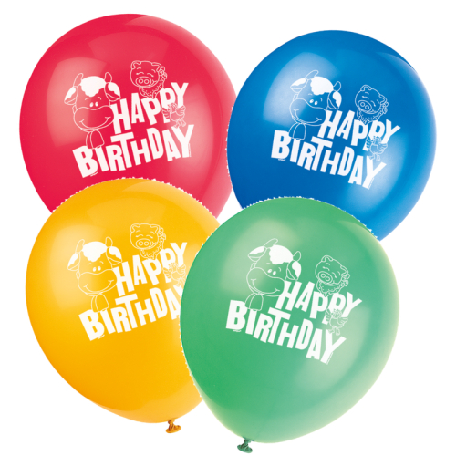 fødselsdagsballoner med dyr