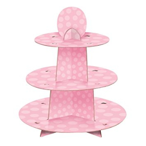 muffin stativ eller cupcake holder i lyserødt