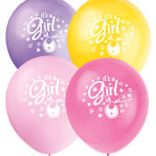 sød ballonpakke til baby shower, dåb navngivning med latexballoner