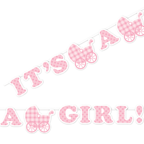 banner guirlande til Baby Shower eller dåb