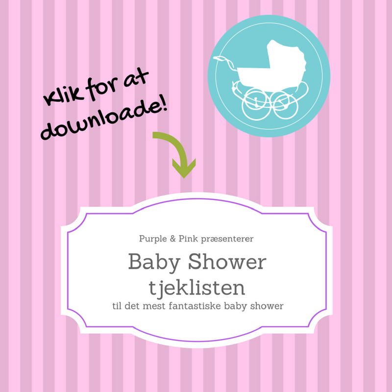 Tjekliste til Baby Shower